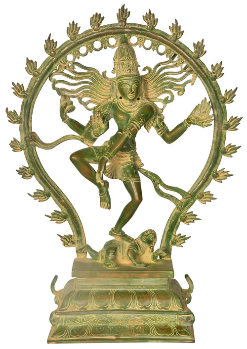 16" Nataraja Brass Statue Handmade Home Decor