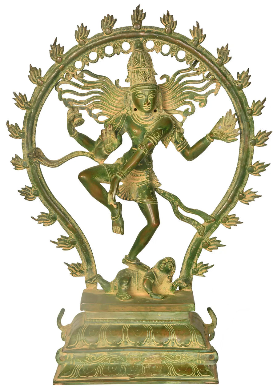 16" Nataraja Brass Statue Handmade Home Decor