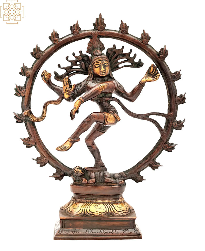 9" Nataraja in Brass | Handmade | Made In India