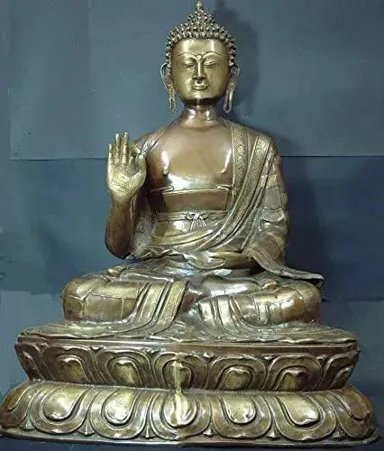 26" Large Handmade Buddha Brass Statue - Universal Teacher