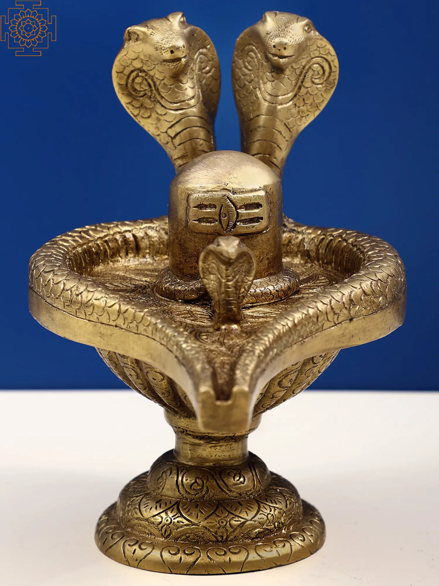 7" Shiva Brass Statue for Pooja and Home Decor