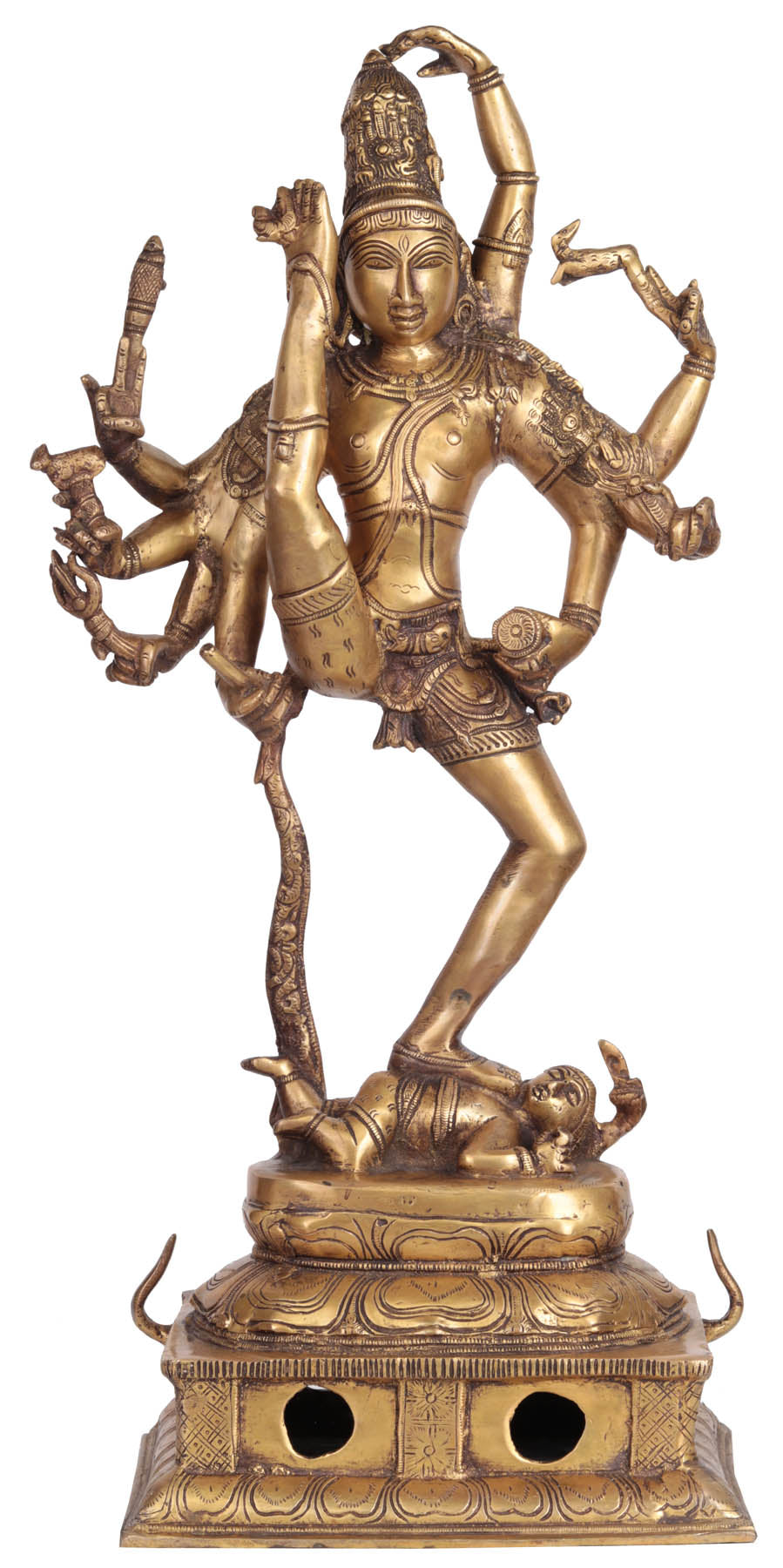 26" Tripurantaka Shiva In Brass | Handmade | Made In India