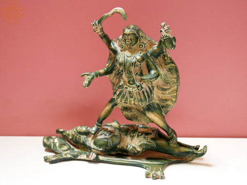 8" The Triumph of Kali | Brass | Goddess Kali