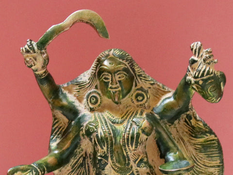 8" The Triumph of Kali | Brass | Goddess Kali