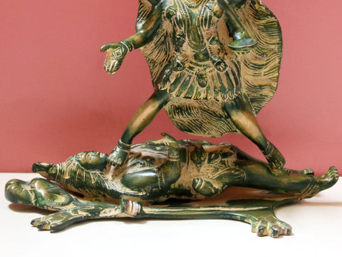 8" The Triumph of Kali | Brass | Goddess Kali