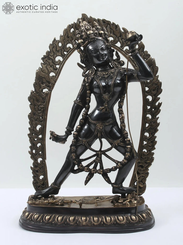 17" Vajrayogini Tibetan Buddhist Brass Statue Handmade