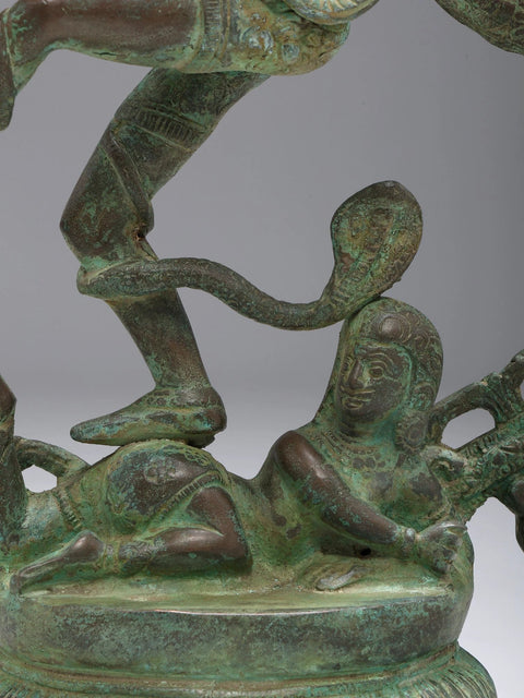 20" Antiquated Nataraja Brass Statue | Handmade | Made In India