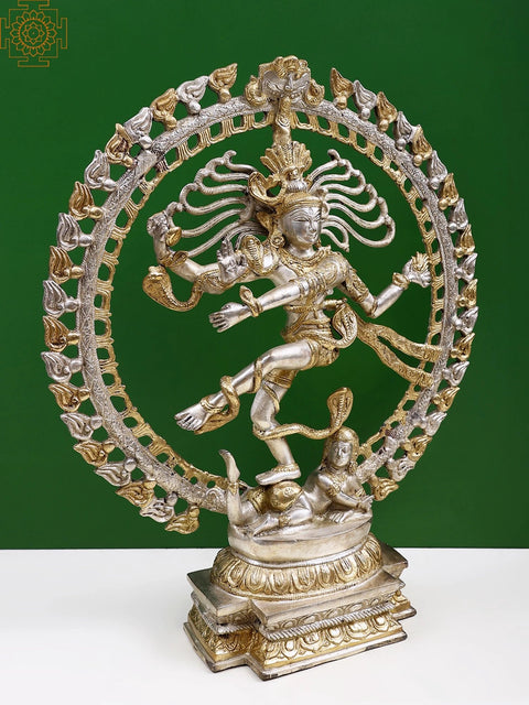20" Shiva King of Dancers (Nataraja) Brass Statue | Handcrafted In India