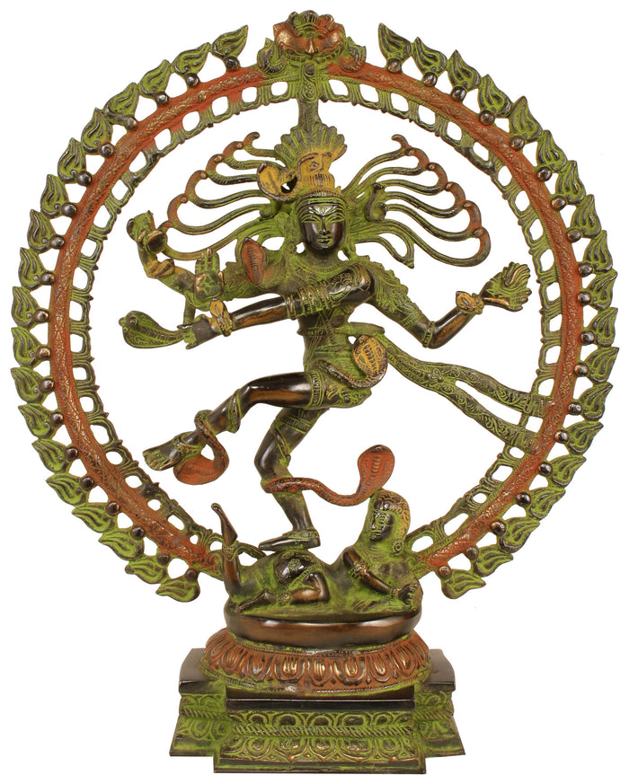 20" Handmade Brass Nataraja Shiva Idol Statue