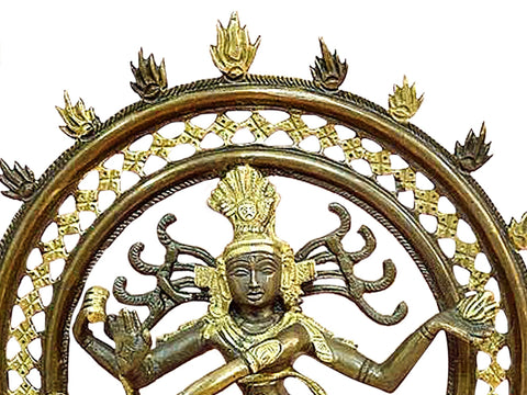 11" Nataraja Brass Murti | Handmade | Made In India