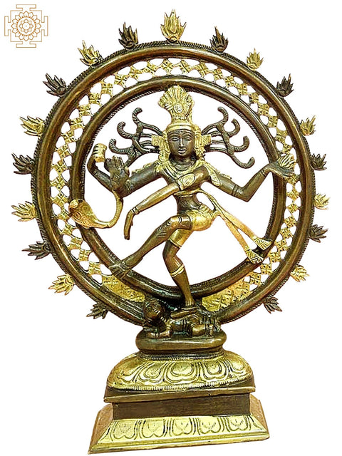 11" Nataraja Brass Murti | Handmade | Made In India