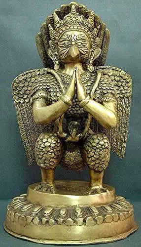 18" Garuda Holy Bird Handmade Brass Statue