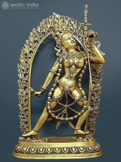 17" Naro Kha Chod Vajrayogini Handmade Brass Statue