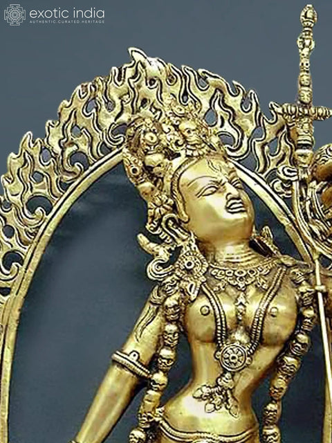17" Naro Kha Chod (Vajrayogini) in Brass | Handmade | Made in India