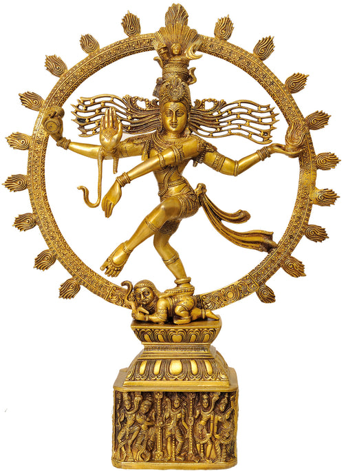 23" Nataraja Handmade Brass Statue for Home Decor