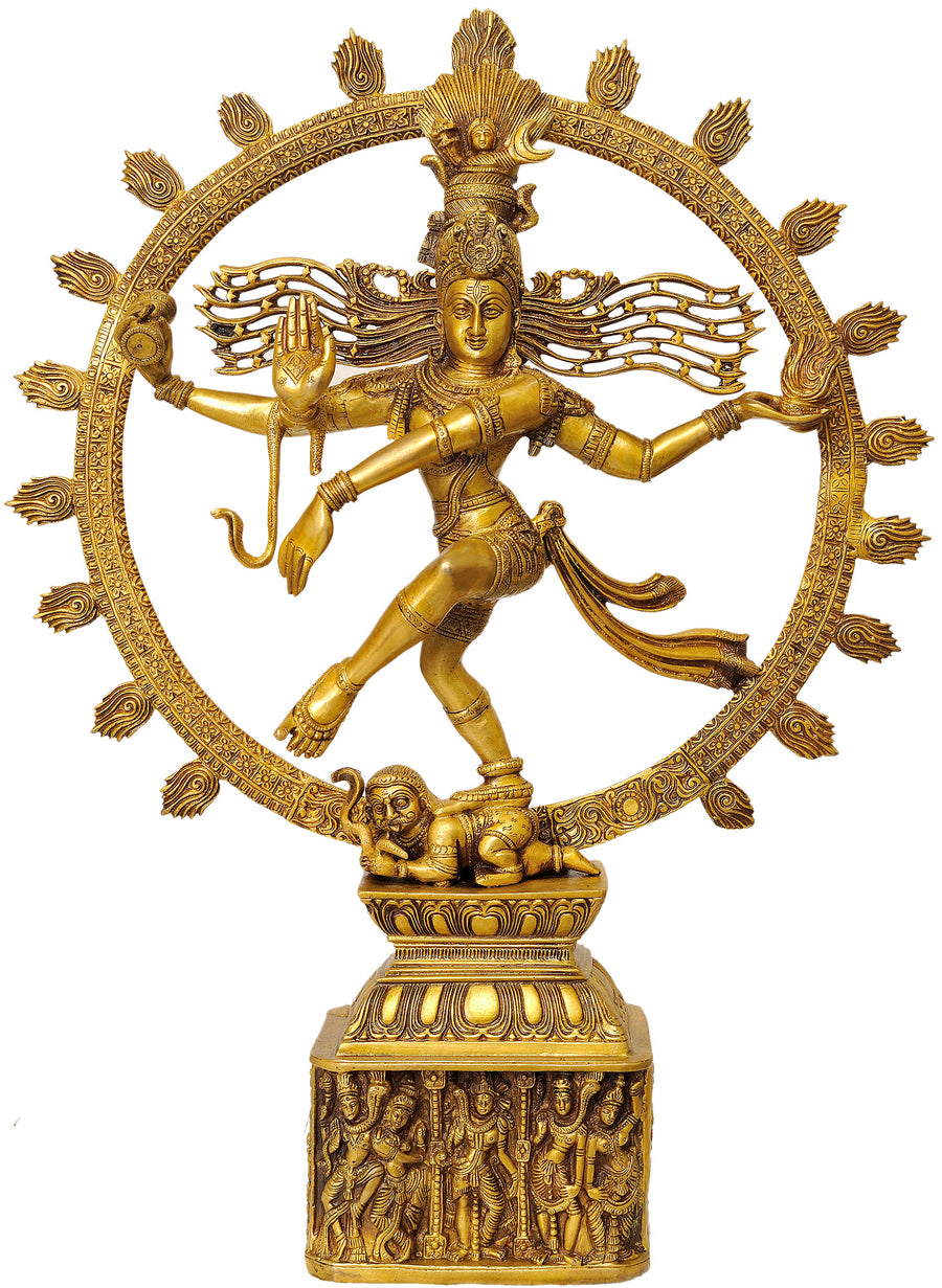 23" Nataraja Handmade Brass Statue for Home Decor