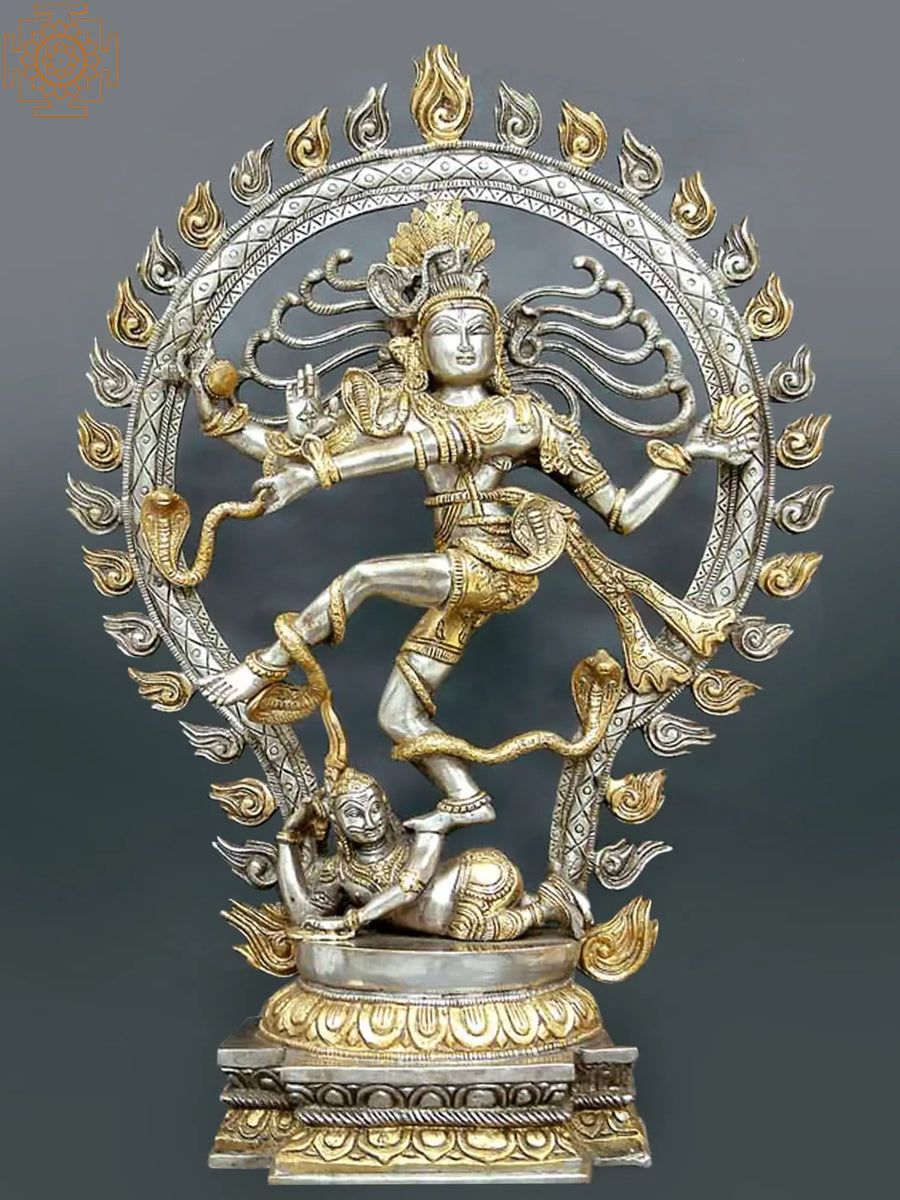 20" Nataraja Handmade Brass Statue for Pooja