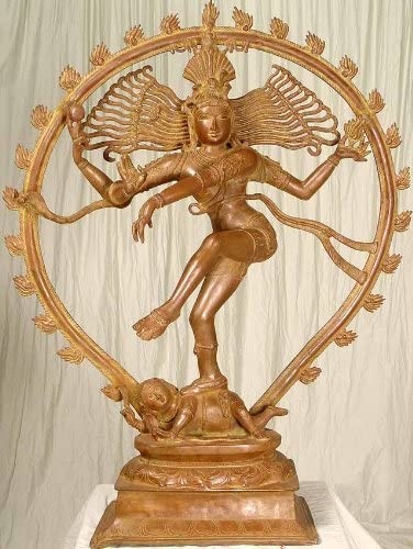 36" Large Nataraja Brass Statue Handmade Home Decor