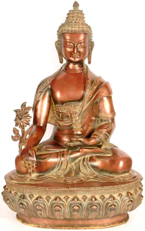 19" Dharma of Healing Handmade Brass Statue
