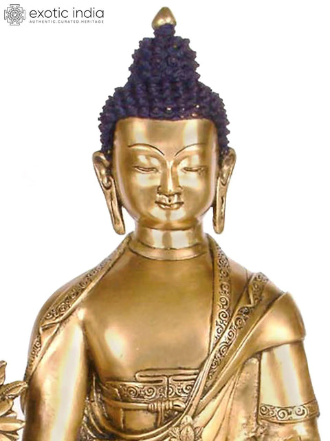 19" The Dharma of Healing In Brass | Handmade | Made In India