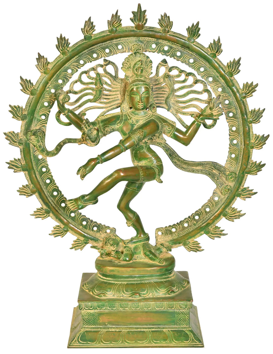 21" Nataraja Handmade Brass Statue for Home Decor