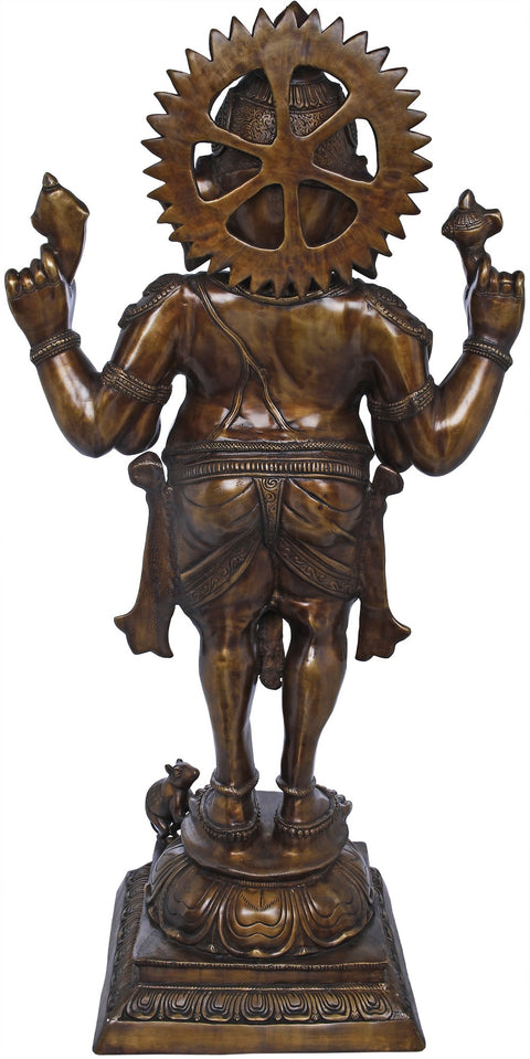 Standing Ganesha in Brass | Handmade | Made In India
