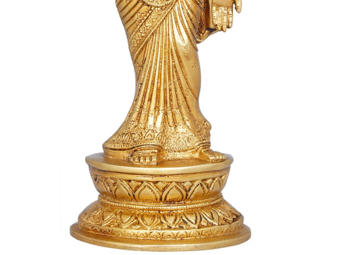 11" Brass Lakshmi Idol | Handmade | Made In India