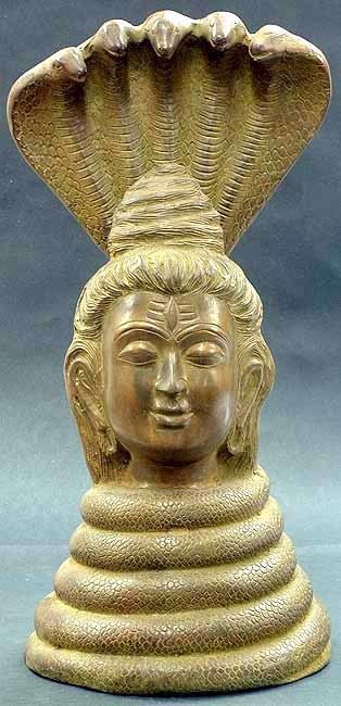18" Shiva as Nagaraja Brass Statue Handmade