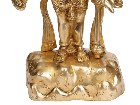 11" Five-Headed Hanumana In Brass | Handmade | Made In India