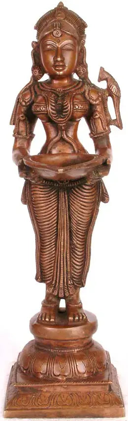 Handmade Brass Lakshmi Statue for Pooja