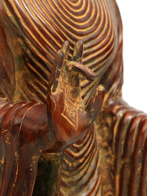30" Large Buddha Brass Figurines: The Universal Teacher | Handmade