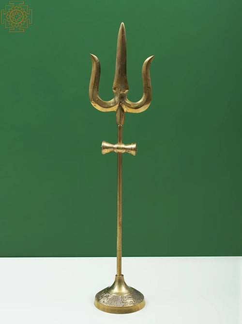 Lord Shiva Trishul Brass Statue for Pooja