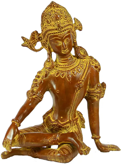 Handmade Indra Brass Statue for Home Decor