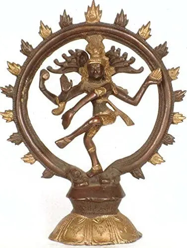 9" Nataraja Handmade Brass Statue