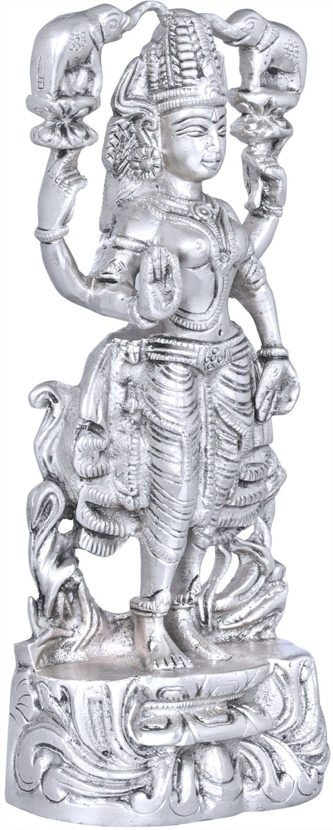 8" Gajalakshmi In Brass | Handmade | Made In India