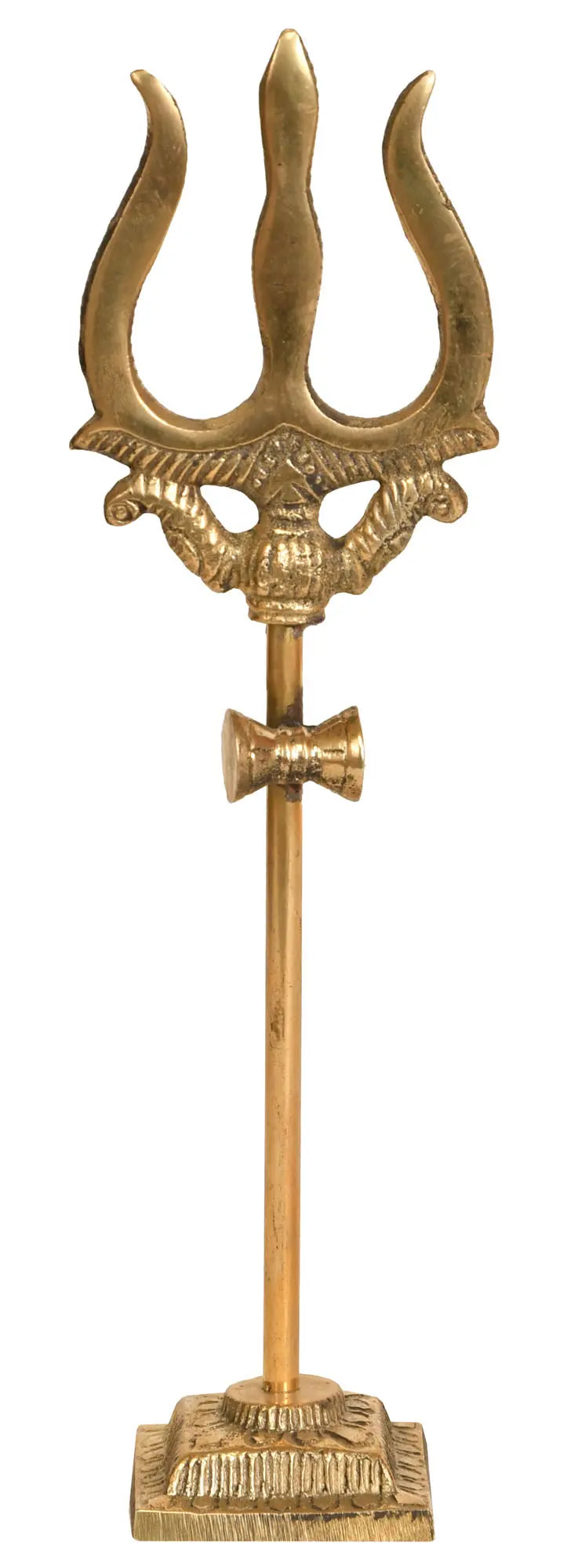 Small Brass Trishul Idol for Pooja