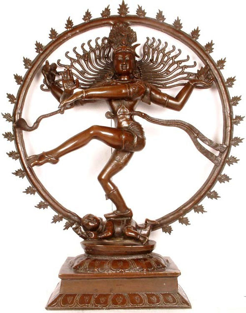 33" Handmade Nataraja Brass Statue for Home Decor