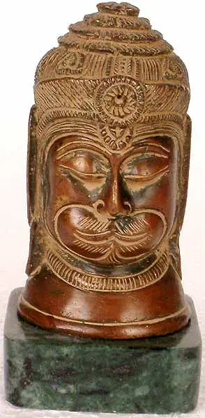 Lord Hanuman Head Brass Statue for Pooja