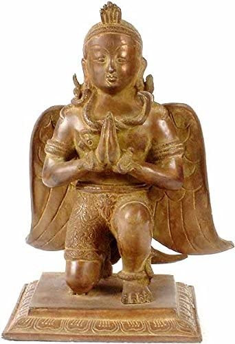 10" Human-Bird Brass Statue Handmade