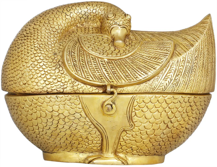 Brass Swan Decorative Box