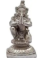 5" Brass Garuda Handmade Idol for Pooja