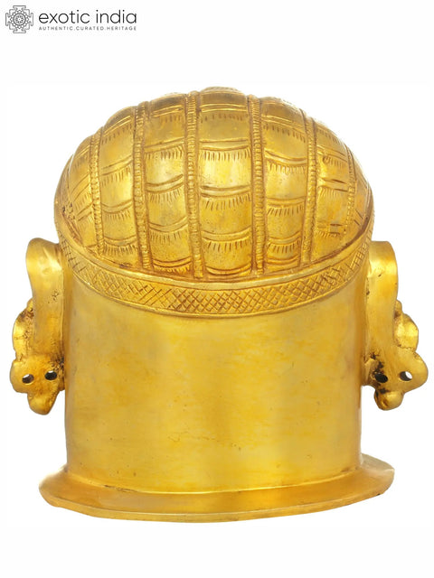 Small Shiva Head Brass Statue | Handmade | Made In India