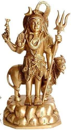 12" The Erotic Ascetic Brass Statue Handmade