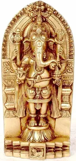 Handmade Brass Ganesha Statue for Pooja Altar