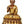 17" Buddha with the Patchwork Monk Robe In Brass | Handmade | Made In India