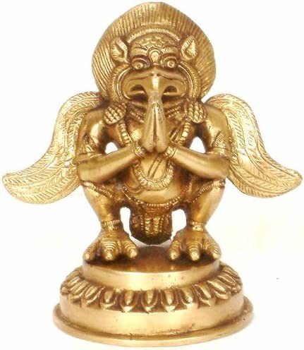 5" Garuda In Brass | Handmade | Made In India