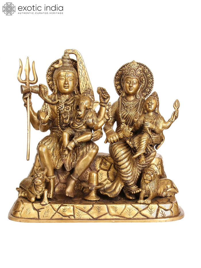 12" Holy Family Handmade Brass Statue for Home Decor
