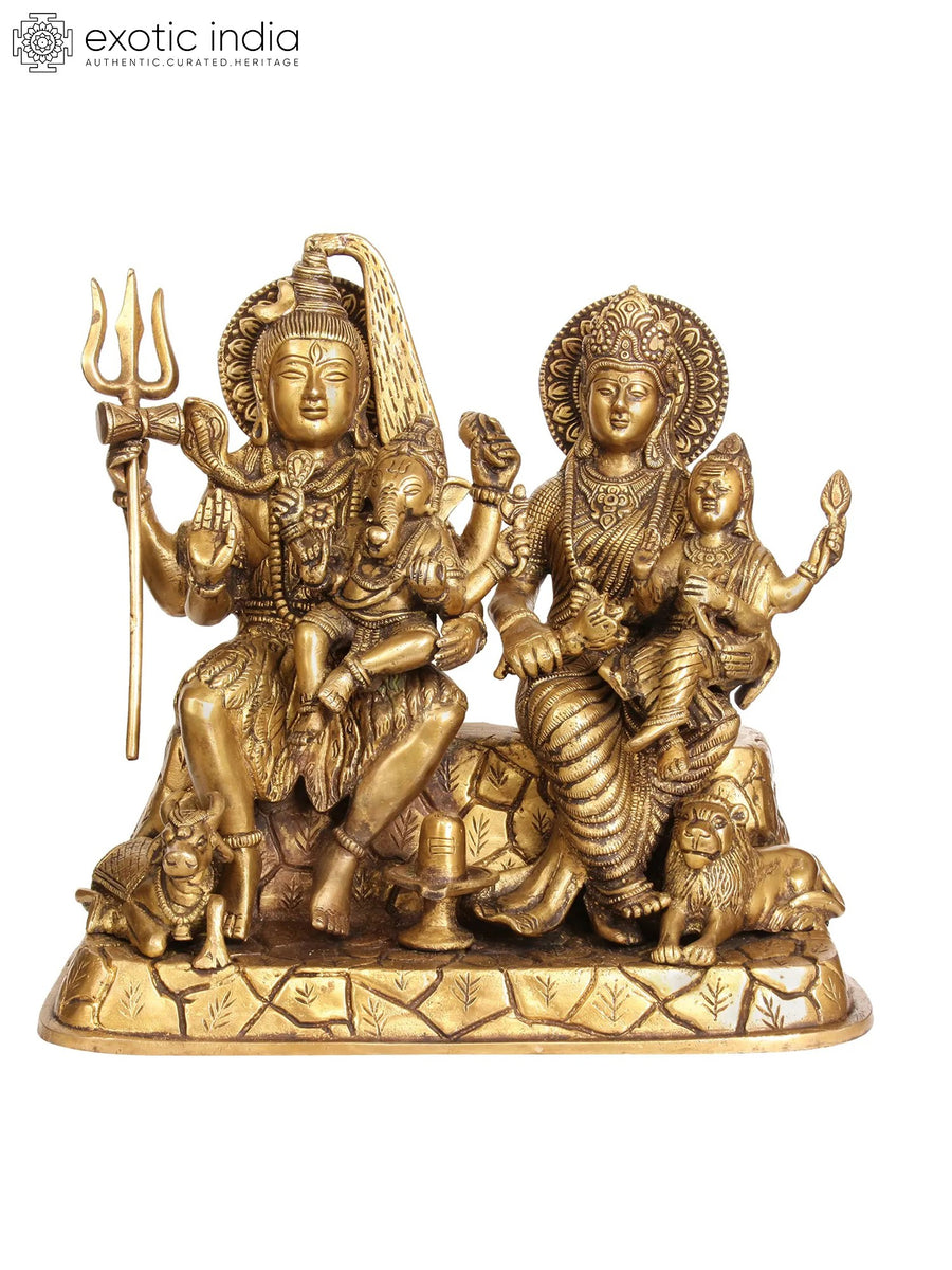 12" Holy Family Handmade Brass Statue for Home Decor